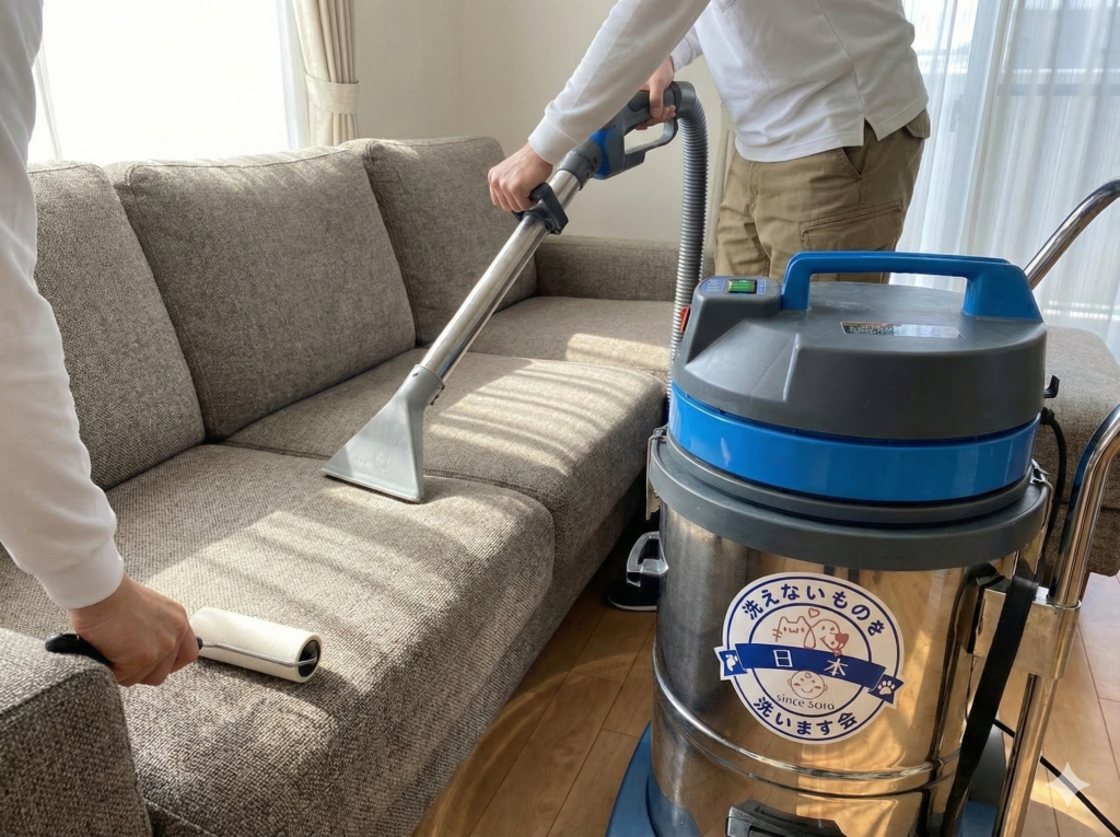 業務用リンサー機材で徹底洗浄！